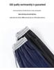 Plus Size Women's Dark Blue Wide Leg Jeans with Contrast Stitch & Drawstring High Waist