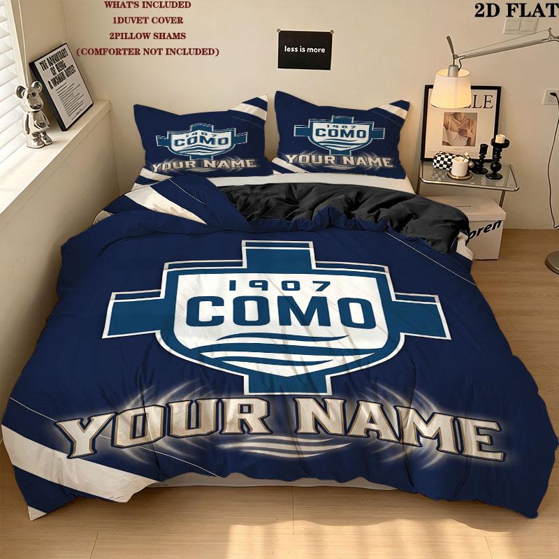 Custom Como Bedding Quilt Set Quilt Cover Pillowcase Home Decoration Birthday Gift (1 * duvet cover + 2 * pillowcase, without core)