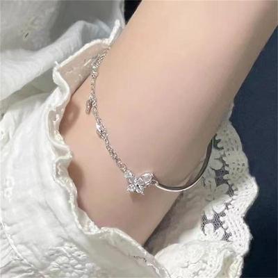Korean Cute Butterfly Pendant Bracelet Female