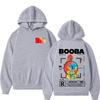 France Rapper BOOBA B2O Tour Men's Hoodies Retro Style Hip Hop Long Sleeves Hooded Sweatshirts Clothing Oversized Pullover
