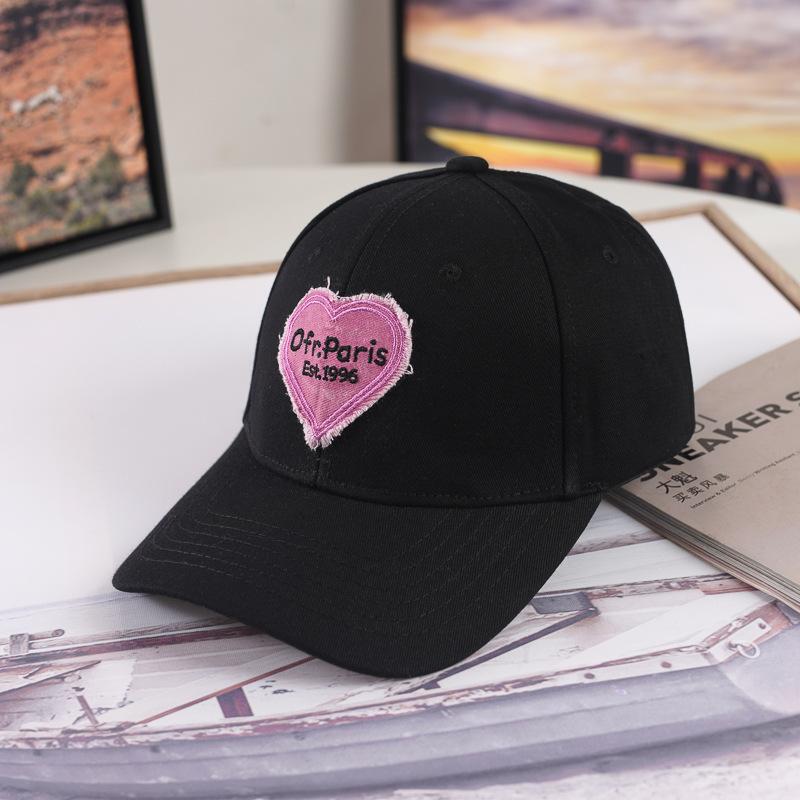 Neuer Hut für Damen, Herbst- und Winter-Hardtop-Baseballkappe, modisch und modisch, Sonnenschutzhut, Liebe