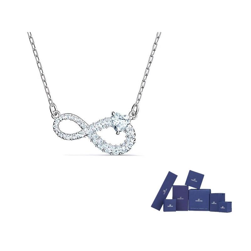 Swarovski Hyperbola Faux Crystal Stone Necklaces Womens F-Original brand box (color random) платиновый