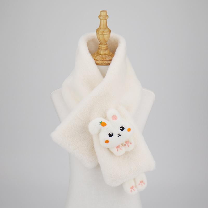 Plüschschal für Damen im koreanischen Stil: Hochwertige Wärme, verdickter Kragen für Herbst/Winter.