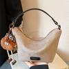 2025 new versatile bucket bag ins small bag shoulder messenger bag niche design retro commuter bag women