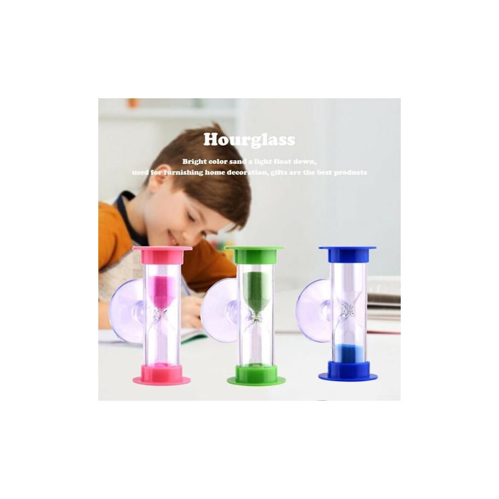 2 Minute Shower Sand Timer Suction Cup Bathroom Countdown Hourglass No Batteries Needed Funny Bath Accessory Blue