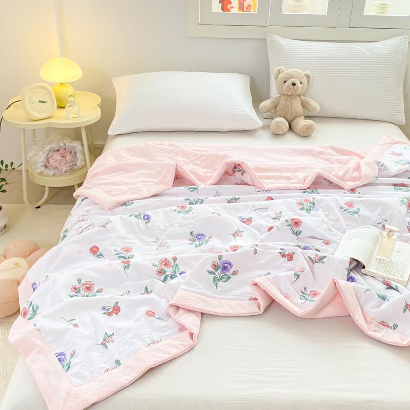 Paui David Branch Pattern Washed Summer Quilt