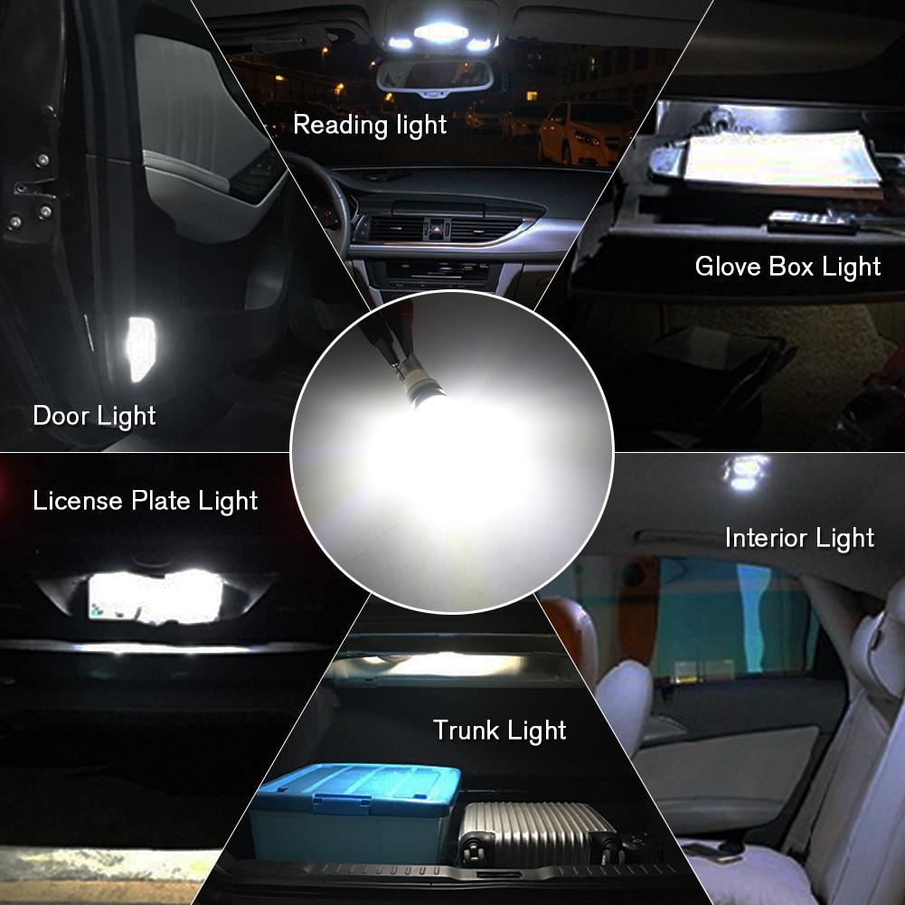 10/20Pcs T10 1W High Power W5W White 194 168 192 Super Bright Auto Led Car Wedge Auto Lamp DC 12V High PowerT10 Wedge LED Bulb