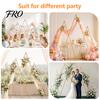 Wedding Arch Props Backdrop Stand, 6.2FT, 7FT, 8.4FT Set of 3 Golden Metal Triangle Ceremony Flower Stand Frame for Baby Shower Birthday Party Balloon