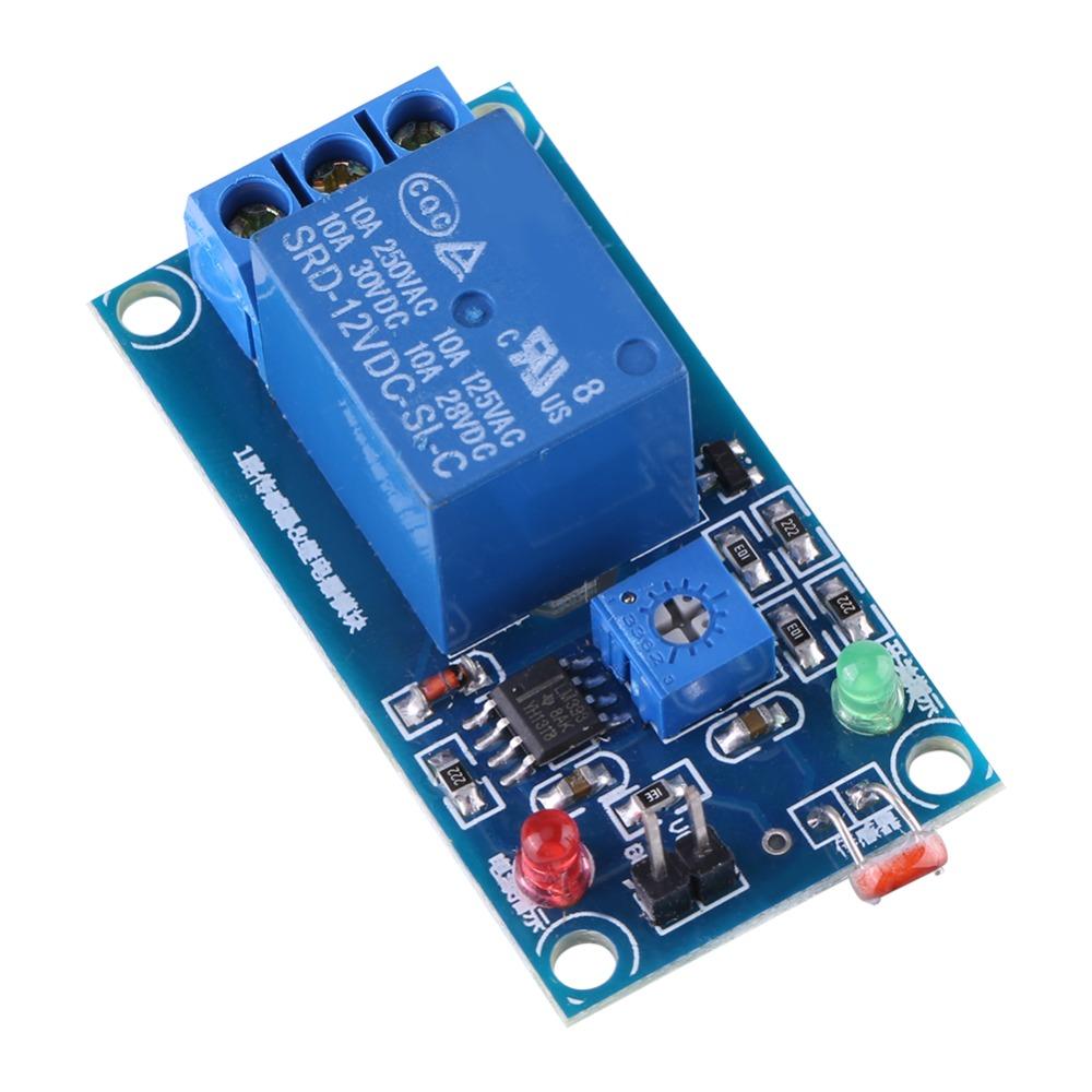 Light Dependent Resistor Light Sensor Switch 12V Relay Control Module LDR Relay  Light Detection