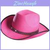 Cowboy Hat With Rhinestone Embellishments For Themed Parties And Costumes