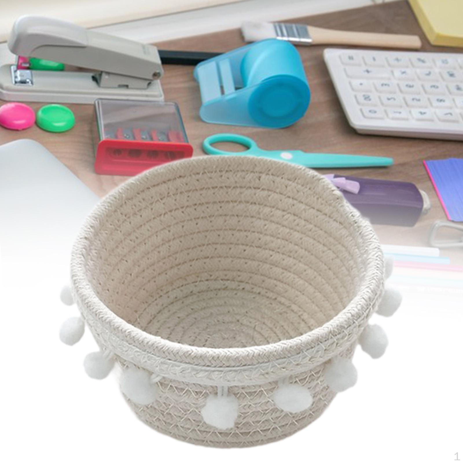 

Ручная работа Корзина для хранения хлеба Ватный шарик Край Декоративная еда Пикник