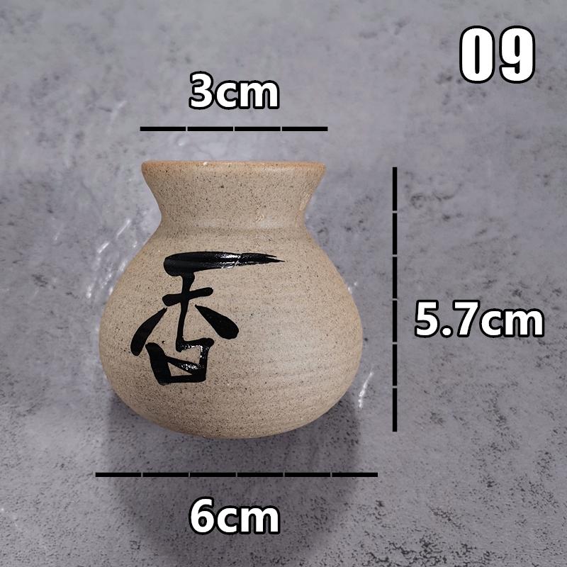 Sushi Shop Sashimi Plate Decor Small Bottle Dry Ice Barrel Ceramic Toothpick Holder Japanese Style Fruit Picks Container Jar Box