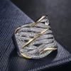 Jewelry 925 Silver Ring Inlaid Crystal Zircon Ring For Woman Charm Jewelry Gift