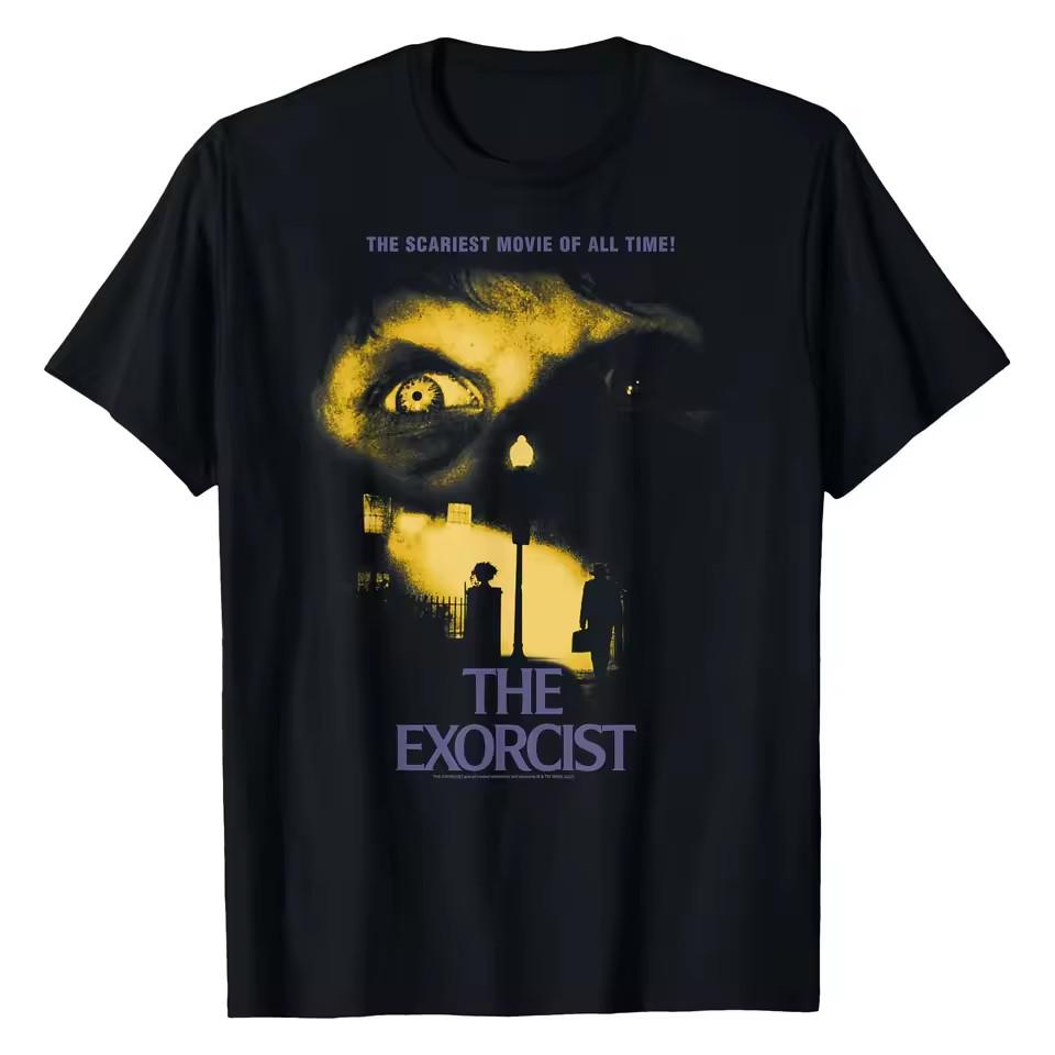 Vintage The Exorcist T-Shirt Scary Horror Movie Graphic Tee Unisex S-5XL Unisex T-Shirt S