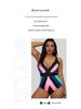 2022 Plus Size Slimming One-Piece V-Neck Spaghetti Strap Swimsuit for Women