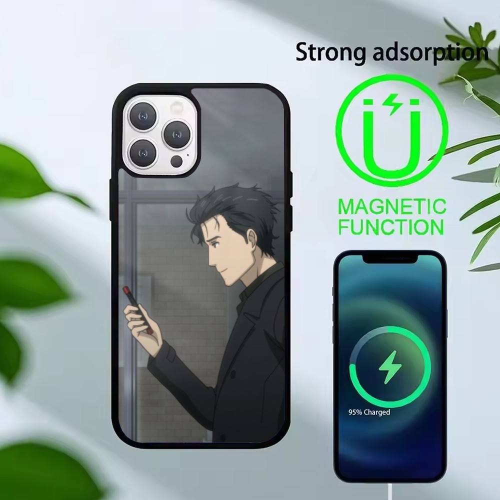 

STEINS GATE F-Rintaro O-Okabe Phone Case For iPhone 17,16,15,14,13,Pro,Max,Plus,Magnetic For Magsafe Wireless Charging iphone16e