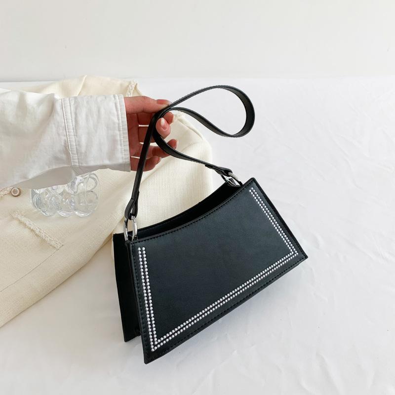 New 2025 Spring New Retro Candy Color Small Square Bag Solid Color Underarm Bag Casual Fashion Shoulder Handbag