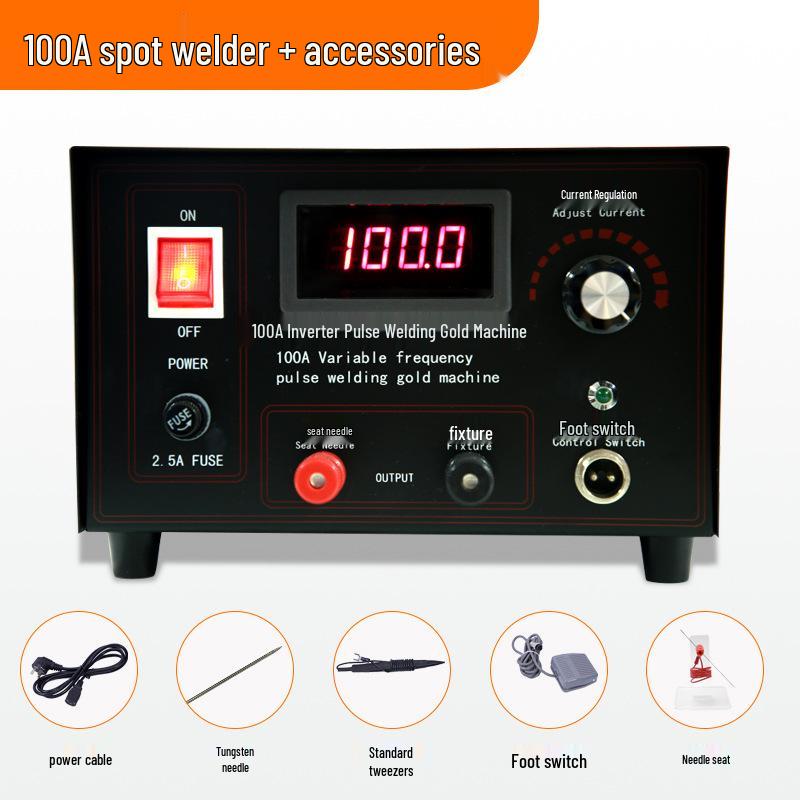 100A Inverter Pulse & Resistance Welder - Gold, Ring, Necklace, Jewelry Welding Tool