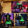 Halloween Decorations Indoor Decorations Indoor W/ Witches Cauldron Party Decor Decoration Set for Home Yard Lawn Garden
