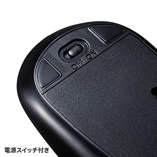 Sanwa Supply Wireless Keypad and Mouse Set, Quiet, USB A Connection, Black, NT-WL23SETBK