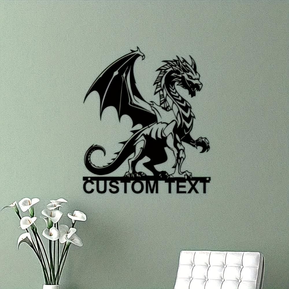 Customizable Dragon Metal Wall Art Classic Style Home Decor Gift