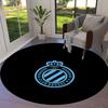 Club Brugge KV Round Area Rug,Carpet Rug for Living Room Bedroom Sofa Playroom Decor,Non-slip Floor Mat