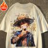 Summer TShirt One Piece Luffy Harajuku Unisexs Cotton Fitness Vintage Streetwear Oversized Womens ShortSleeve Casual Y2K Top