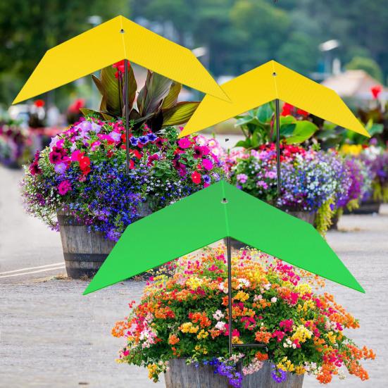 1/2Pcs Plants Shade Cover with Stake Weather-proof UV Protection Outdoor Garden Beds Potted Plants Patio Flowers Sun Shade Umbrella