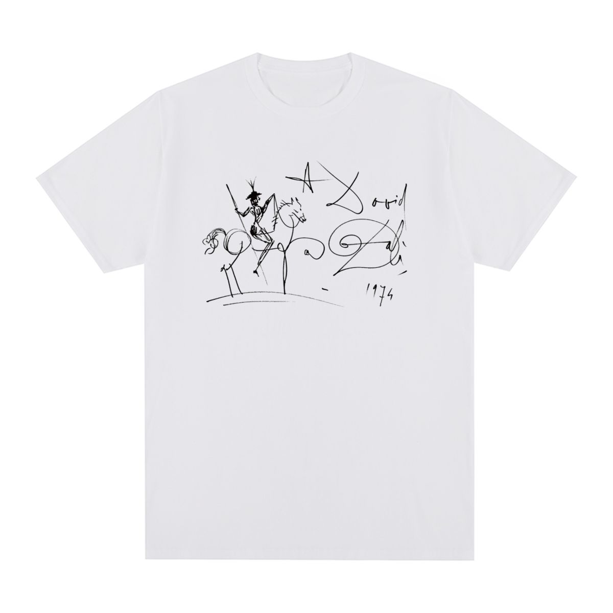 Дон Кихот из Ла-Манчи Винтажная футболка Хлопковая мужская футболка Новая футболка Женские топы S