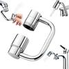 360 Swivel Stainless Steel Kitchen Faucet Extender Universal Splashproof Dual Mode Bathroom Sink Accessories with Adapter