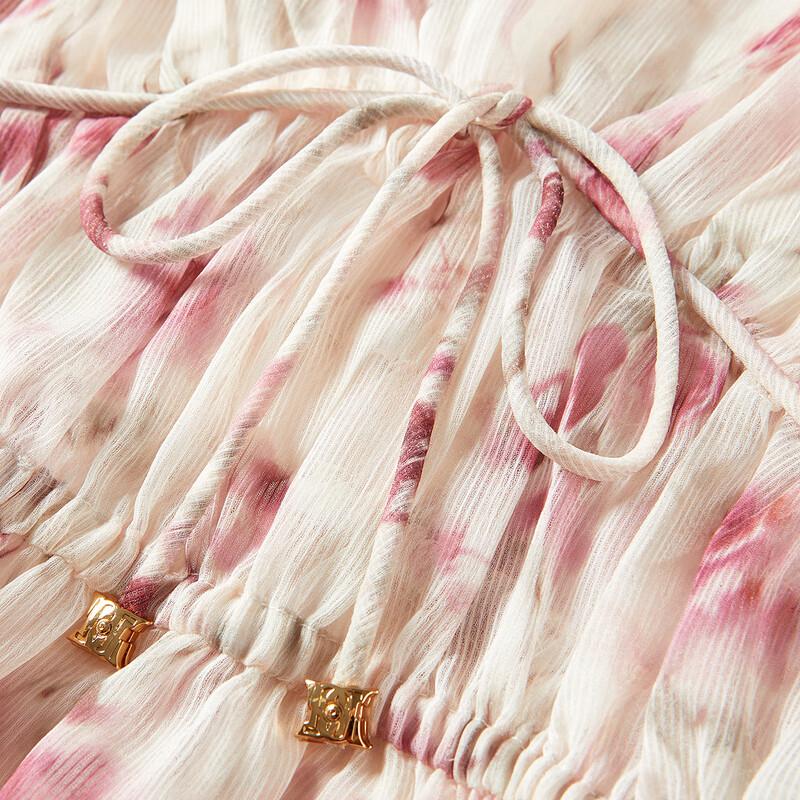 Peacebird Women's Summer Floral V-Neck Dress