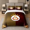 3Pcs Bedding SetGalatasaray FC Soft Bed Sheet and Two Pillowcases Home Bedroom Decor