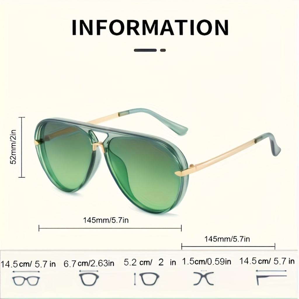 Trendy Frame Fashion Sunglasses for Men Women Outdoor Party Vacation Travel Driving Decor Photo Prop