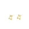 Cute Empty Love Bear Earrings for Women Korean Style Simple Versatile Small Personalized Earrings