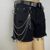 European and American Jewelry Punk Crescent Geometric Chain Trouser Chain Hip Hop Cool Versatile Waist Chain