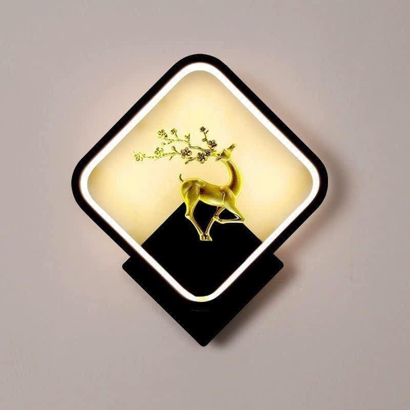 ABS Pack of 2 Tricolor LED Home Decor Fancy Wall Indoor/Outdoor Decorative Lights for Bedroom,Living Room,Kitchen(Warm+Natural+CoolWhite)