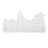 Weihnachten Silikon Gießform Leicht zu reinigen Wiederverwendbar Sicheres Material 3D Buchstabenformen Harz für Feiertagsdekorationen Geschenk
