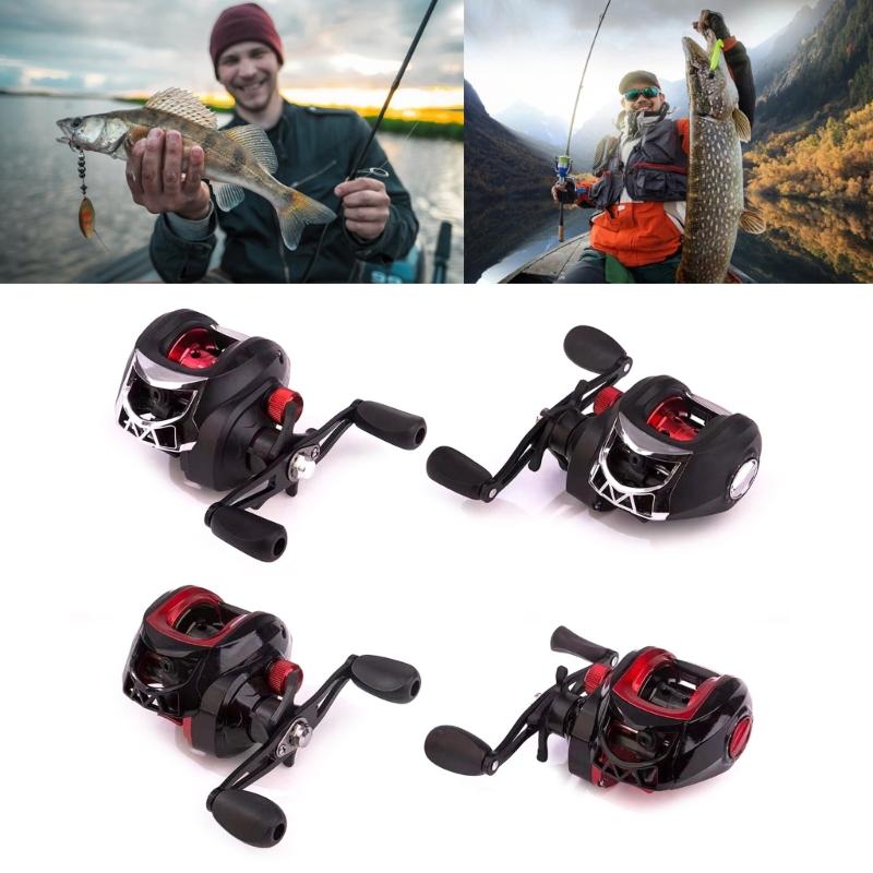 Casting Reel, Carbon Fibres Wheel Baitcasting Reel Left Right Hand Fishing Reel Magnetic Brake Fishing Maintenance Tool