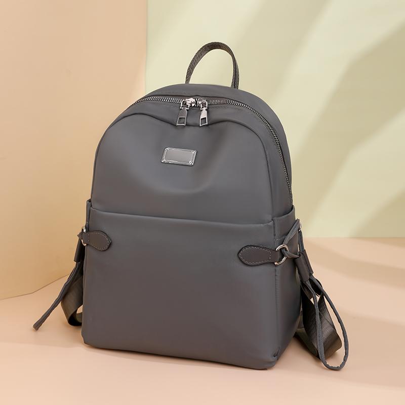 Rucsac din nailon pentru femei Rucsac sport de culoare uni
