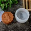 Round Relief Animal Cat Dog Modeling Silicone Soap Mold DIY Hedgehog Panda Candle Fondant Chocolate Baking Mould