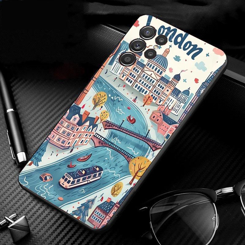 London aesthetics Phone Case For Samsung Galaxy S25 S24 S23 S22 S21 Ultra S24 S23 S22 S21 S25 Plus S24 S25 FE