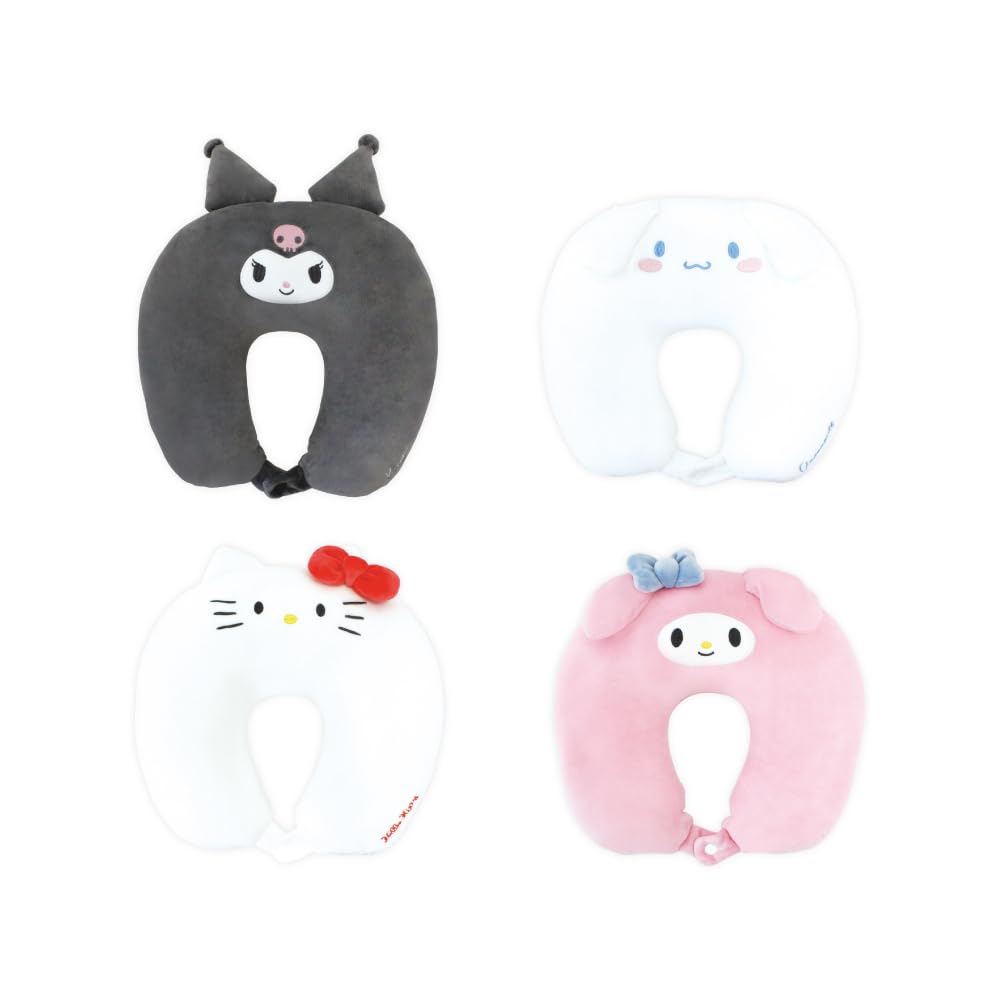 Tees Factory Sanrio Characters Neck Hello H150 x W165 x D310mm H300 x W320 x D100mm 2-Way Pillow, Kitty, (Cushion), (Pillow), SR-5529214KT