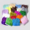 1 Meter Ribbon Tassel Natural Ostrich Feathers Sewing Decoration 10-15cm Wide Apparel Fabric Feather Plumes Ribbon Selvage