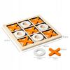 Tic-Tactics Game For Children Wooden Colorful 14X14Cm Orange