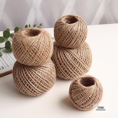 1-3 mm Kleurrijk Handgemaakt Jute Touw voor Vintage Fotoclips, 25/50 Meter