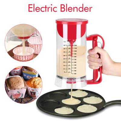 Electric Batter Mixer Cordless Electric Battery Powered Mixer Dispenser Pancake Cupcake Waffle Batter Maker Machine