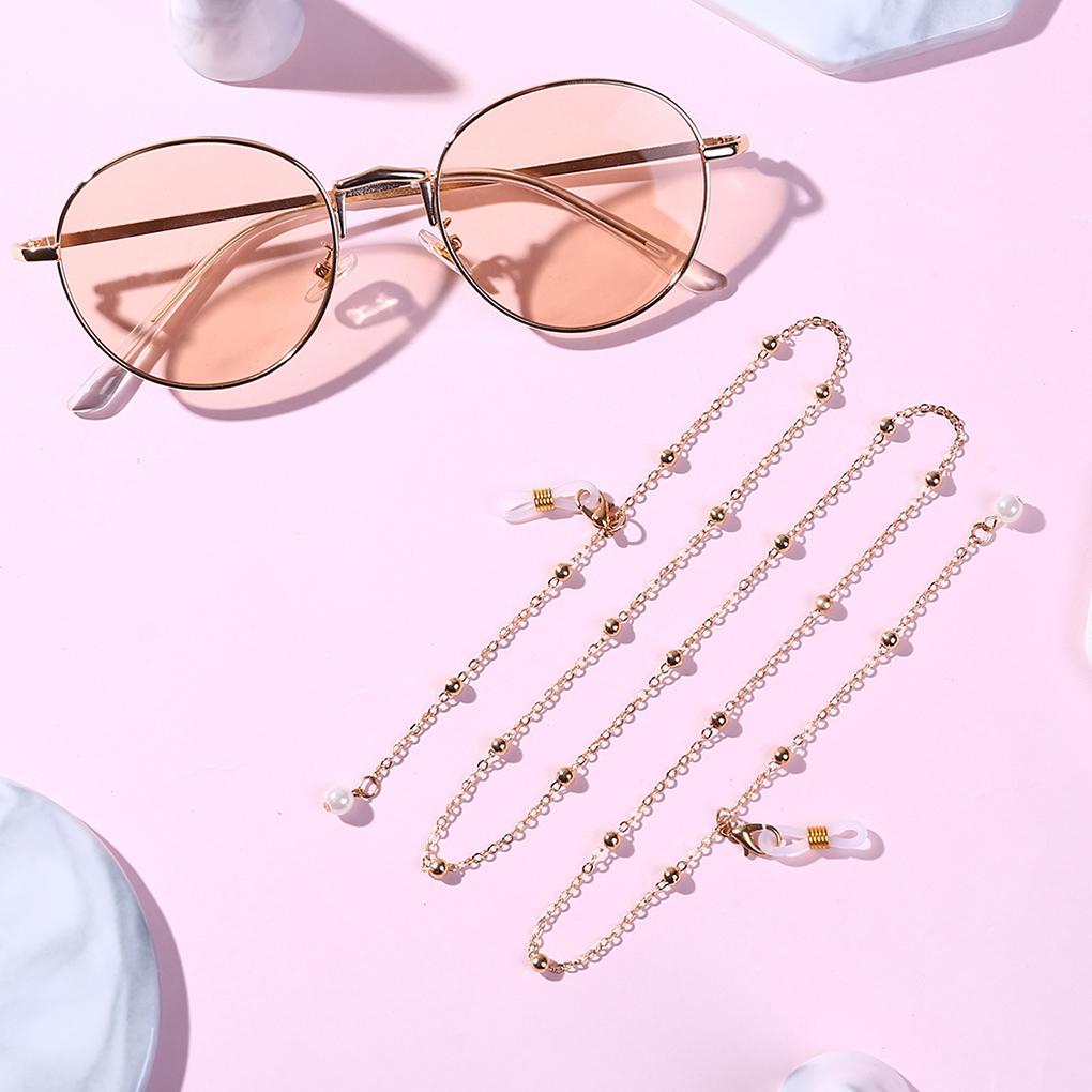 Artificial Pearl Glasses Chain Glasses Reading Frame Lanyard Glasses Rope MA