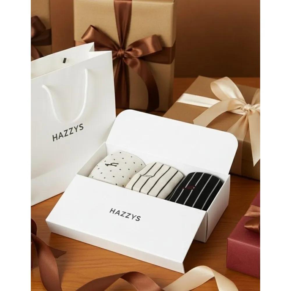 [26SS] Logo Embroidered Cotton Blend Mid-Length Socks Pattern Set of 3 HISS6E900IV