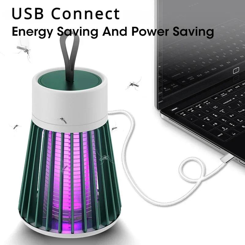 Mückenvernichterlampe Tragbar USB-Aufladung Stromschlag Mückenvernichter Außenbereich Stummschaltung Anti-Mückenlampe Schädlingsbekämpfungslampe