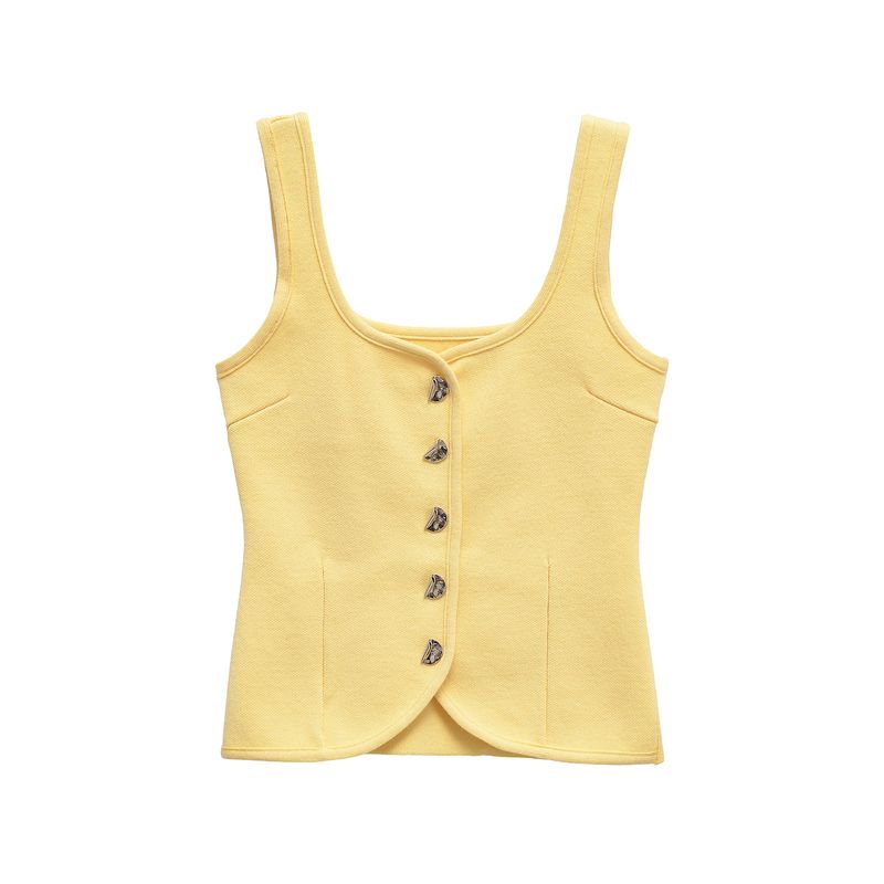 Kaslead New Arrival Women's Fashion Style Fashion Plain Stitch Corset Vest 5536038